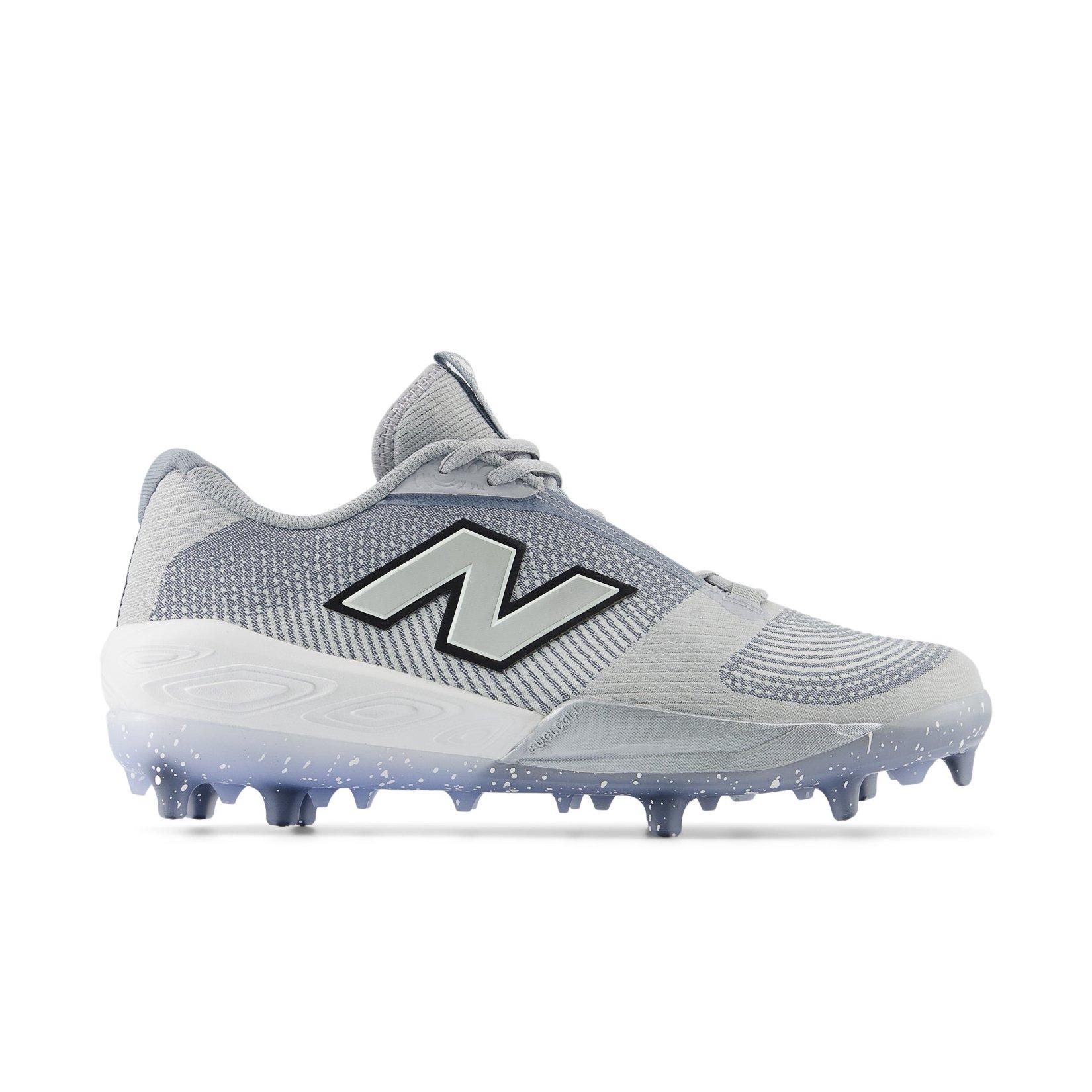 New Balance FuelCell Compv4 "Team Grey/White" Men's Baseball Cleat